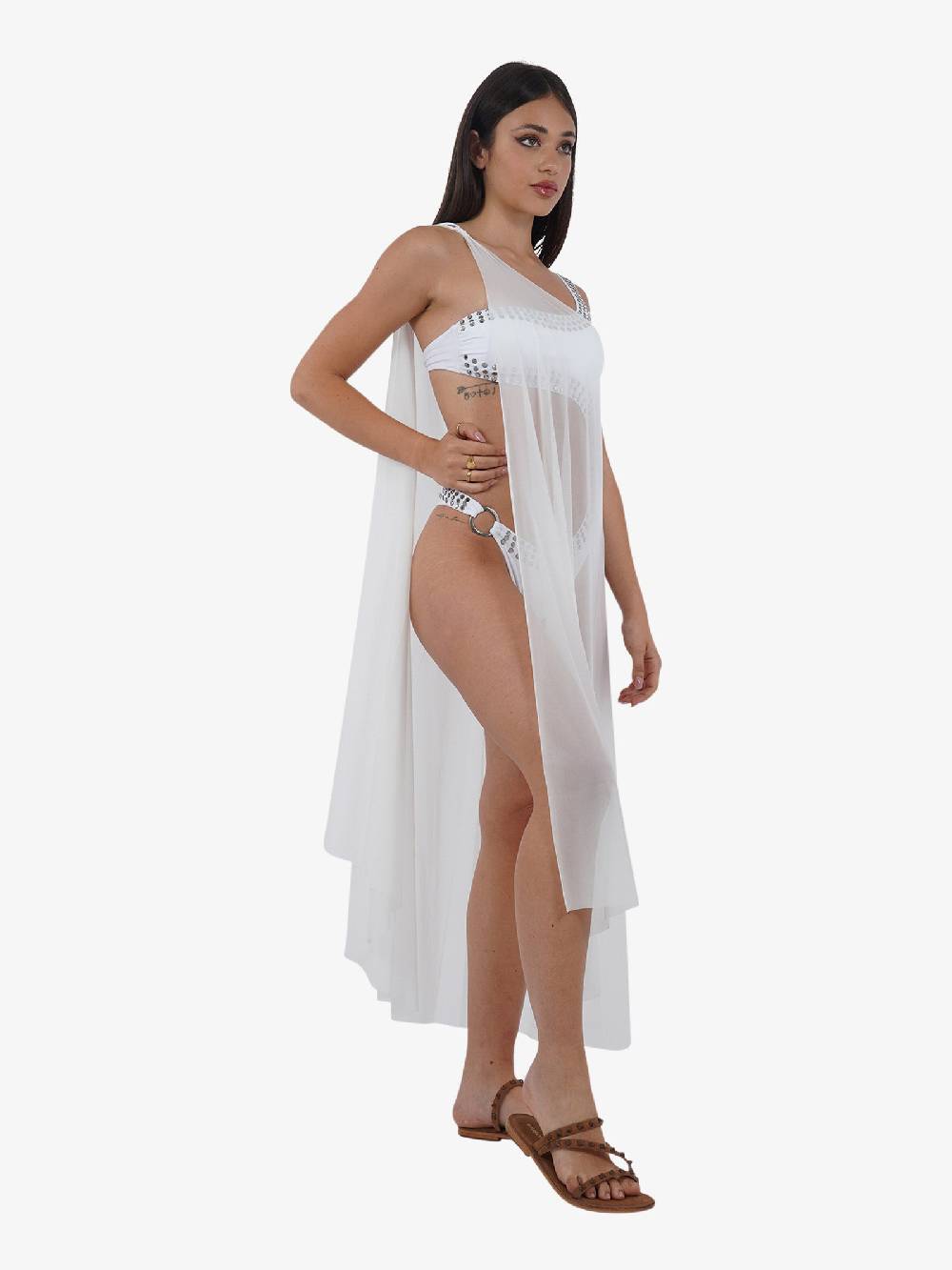 PIN UP Copricostume Abito Pareo Lungo PE010AL Donna Bianco
