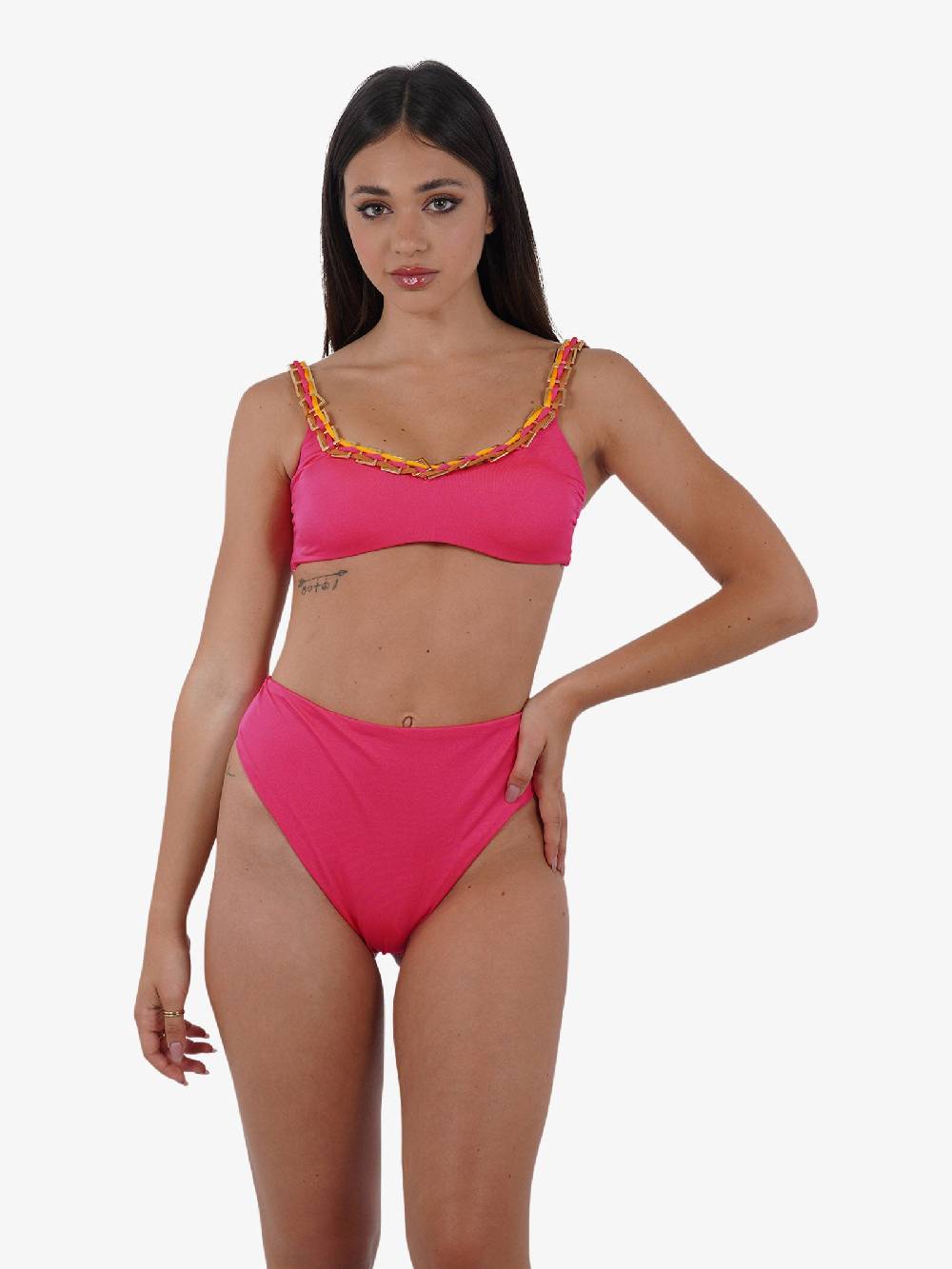 DISTRICT BY MARGHERITA MAZZEI Costume da bagno bikini brassiere 4FQ18 donna fucsia