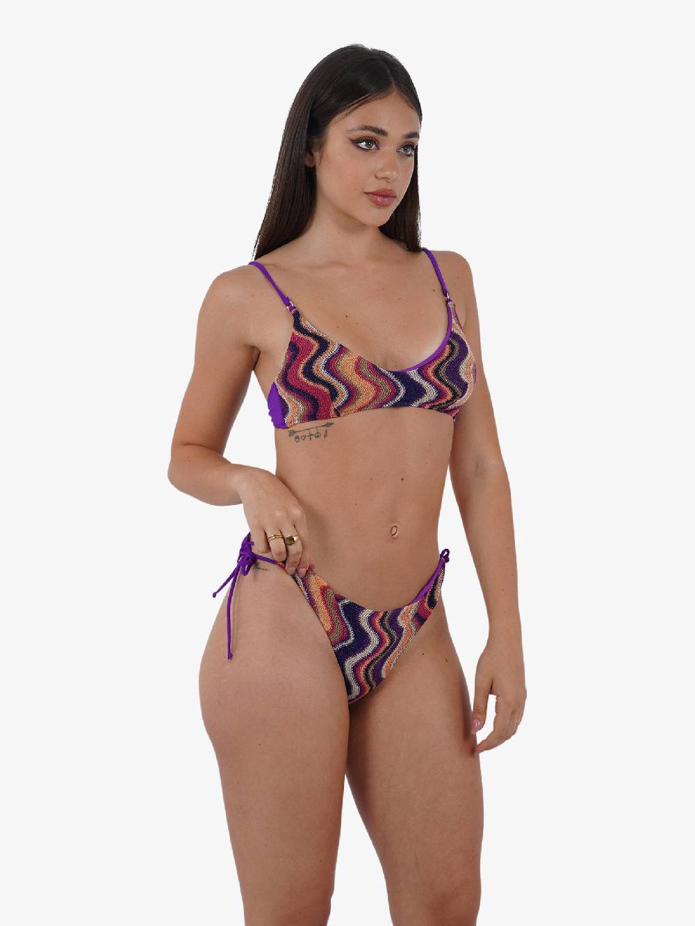 COTAZUR Costume Da Bagno Bikini Corpetto Waves CTZ01458 Donna Viscosa Multicolor