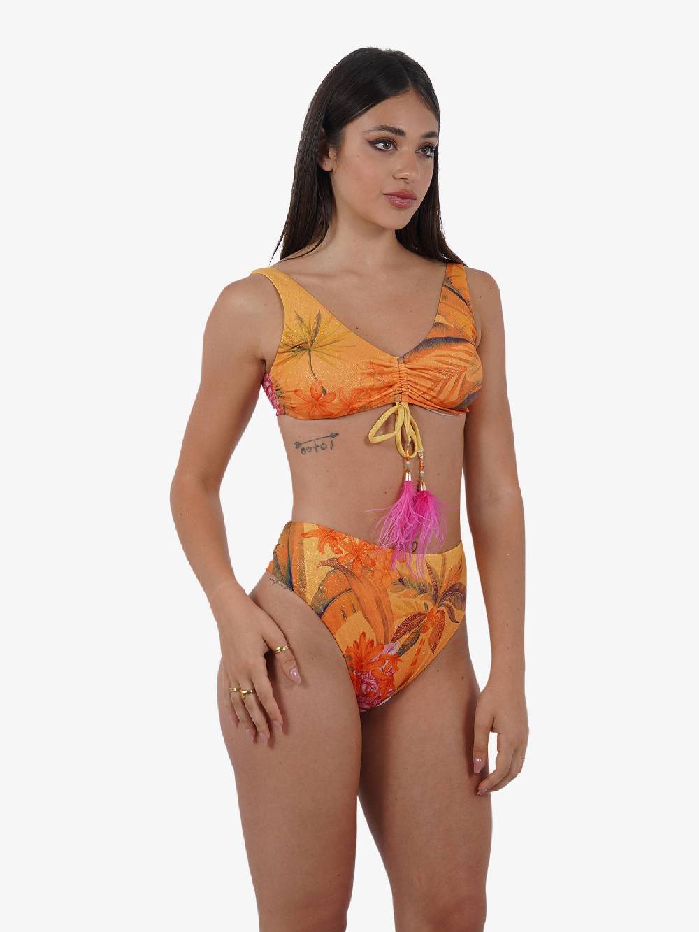 DISTRICT BY MARGHERITA MAZZEI Costume Da Bagno Bikini Fascia 4FS16 Donna Giallo