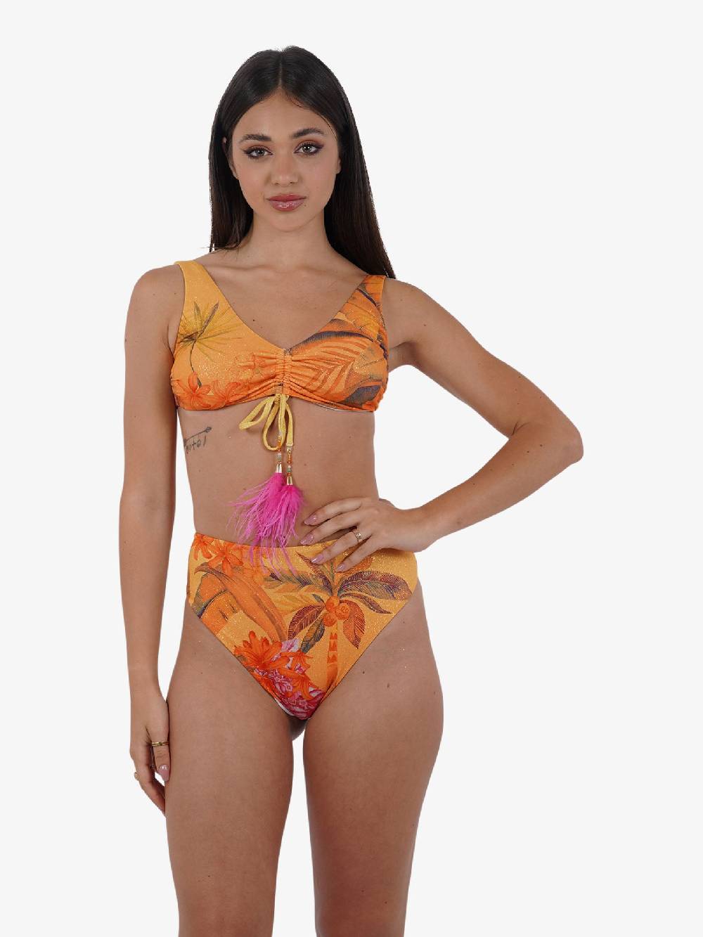 DISTRICT BY MARGHERITA MAZZEI Costume da bagno bikini fascia 4FS16 donna giallo