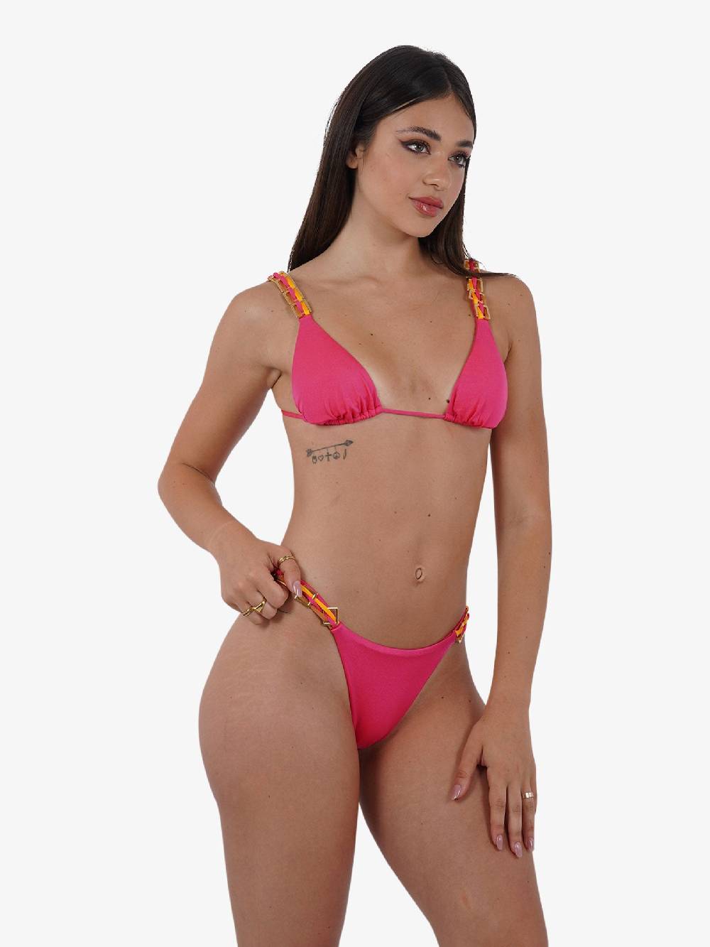 DISTRICT BY MARGHERITA MAZZEI Costume Da Bagno Bikini Triangolo 4FQ30 Donna Fucsia