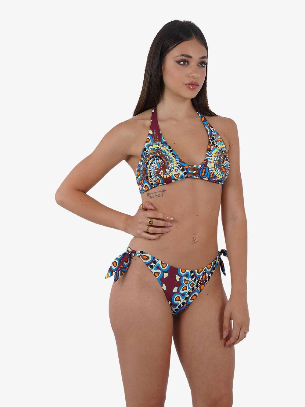 MISS BIKINI Costume Da Bagno Bikini Triangolo A Vela V4002S Donna Multicolor