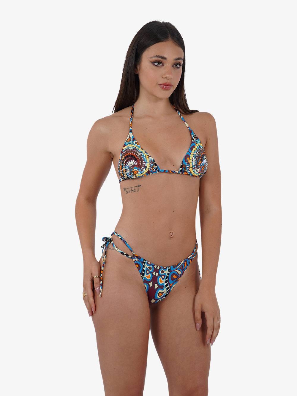 MISS BIKINI Costume Da Bagno Bikini Triangolo Con Spirale V4001S Donna Multicolor