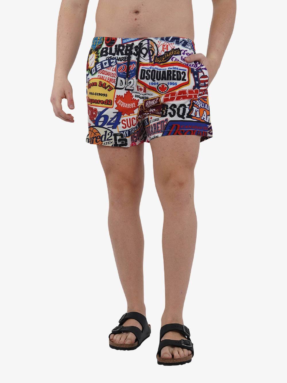 DSQUARED2 Costume Da Bagno Boxer Midi D7B645560 Uomo Multicolor