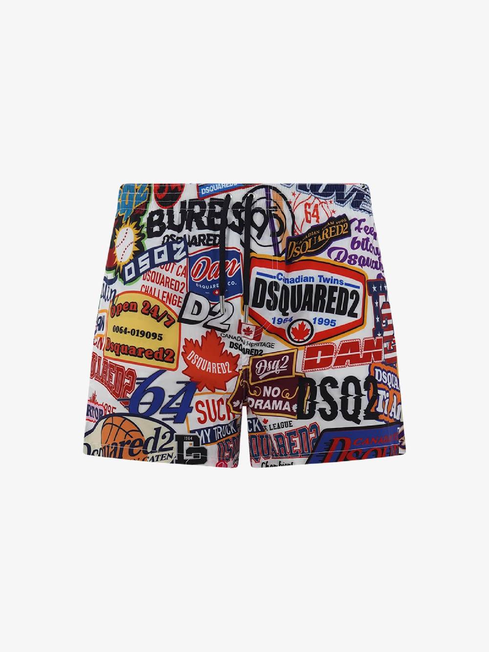 DSQUARED2 Costume da bagno Boxer midi D7B645560 uomo multicolor