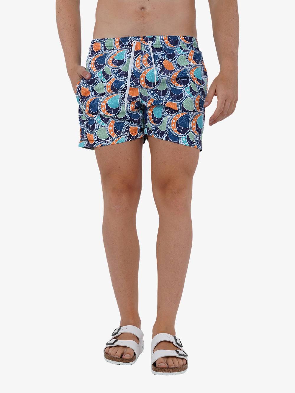 MOVE BEACHWEAR Costume Da Bagno Boxer Saint VIncent Con Stampa SVN PRINT 24 Uomo Azzurro