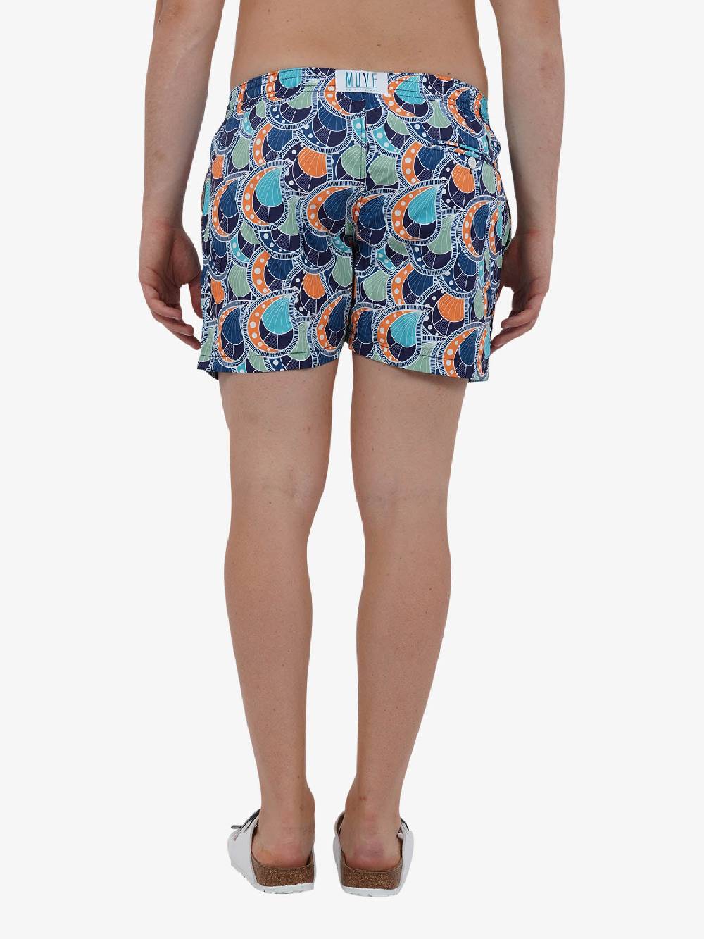 MOVE BEACHWEAR Costume Da Bagno Boxer Saint VIncent Con Stampa SVN PRINT 24 Uomo Azzurro