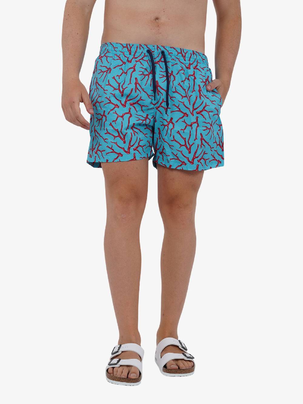 MOVE BEACHWEAR Costume Da Bagno Boxer Saint Vincent Con Stampa SVN PRINT 24 Uomo Azzurro