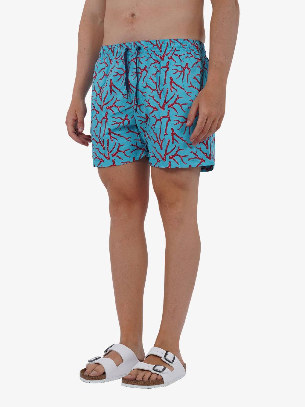 MOVE BEACHWEAR Costume Da Bagno Boxer Saint Vincent Con Stampa SVN PRINT 24 Uomo Azzurro