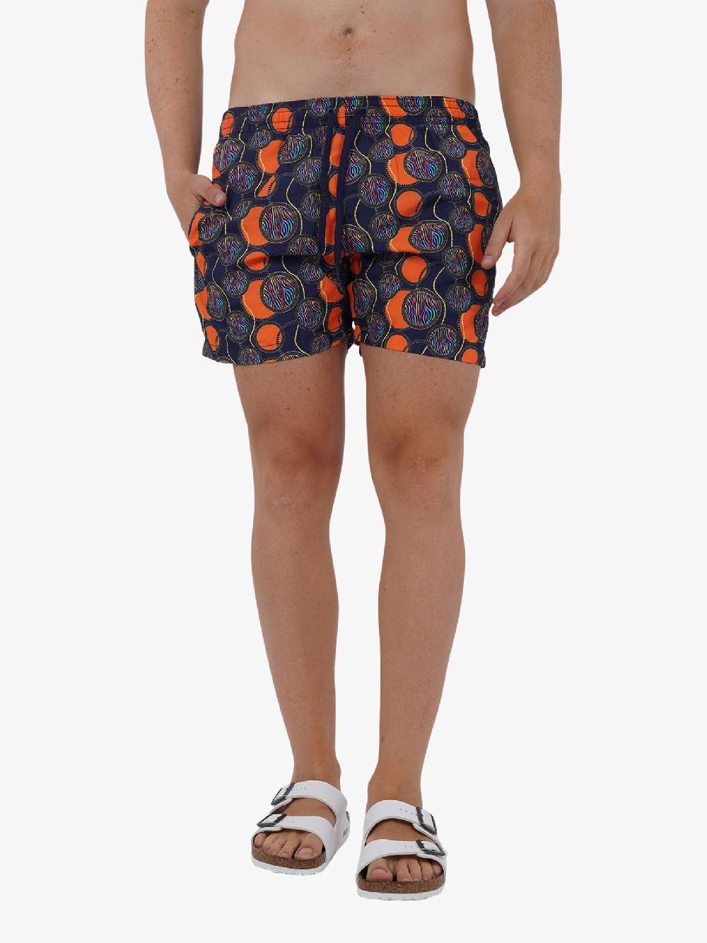 MOVE BEACHWEAR Costume Da Bagno Boxer Saint VIncent Con Stampa SVN PRINT 24 Uomo Arancione