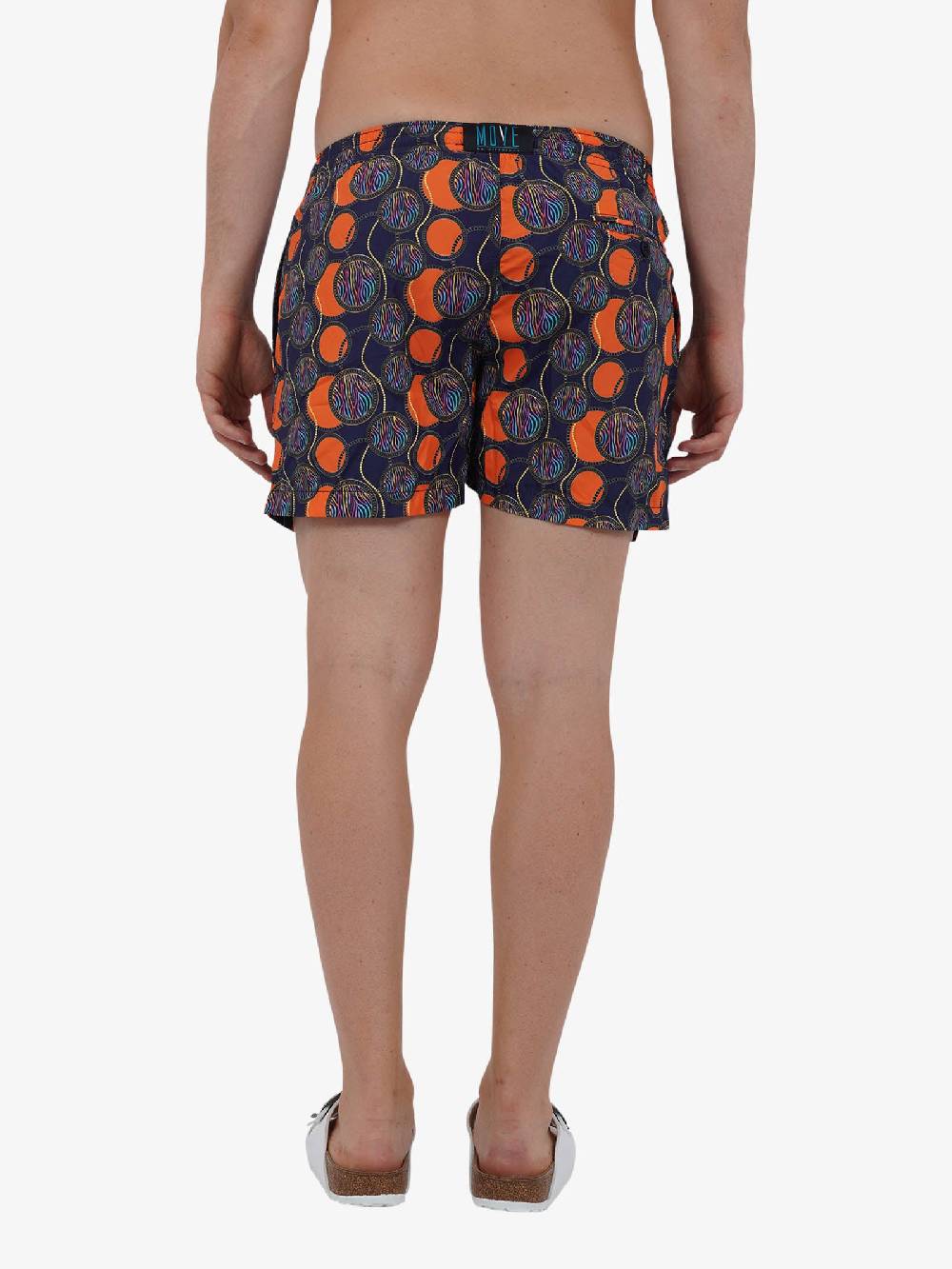 MOVE BEACHWEAR Costume Da Bagno Boxer Saint VIncent Con Stampa SVN PRINT 24 Uomo Arancione