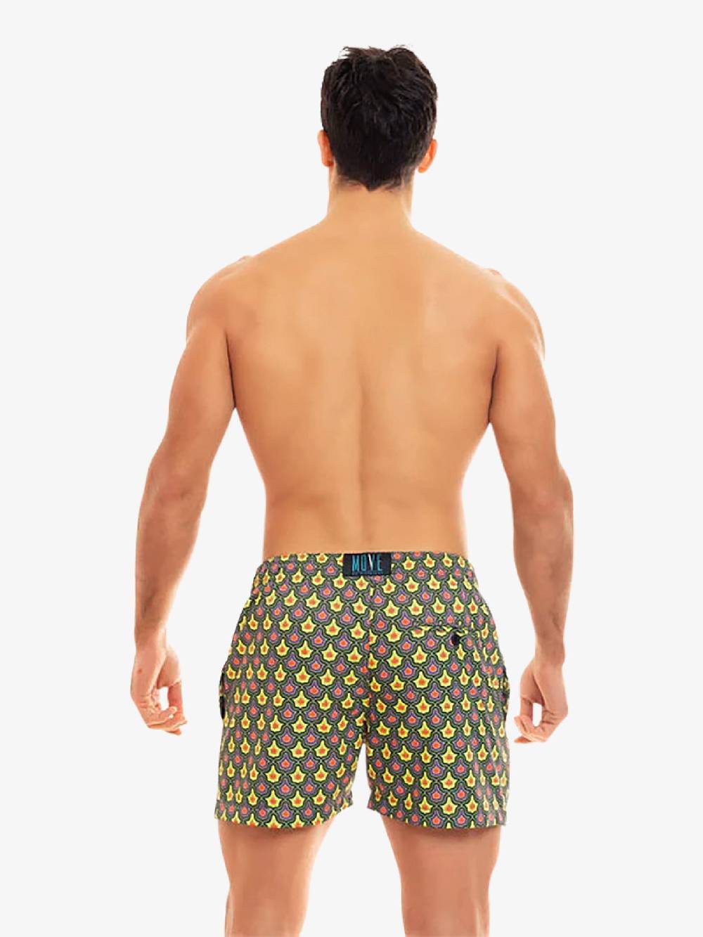 MOVE BEACHWEAR Costume Da Bagno Boxer Saint Vincent Con Stampa SVN PRINT 24 Uomo Giallo