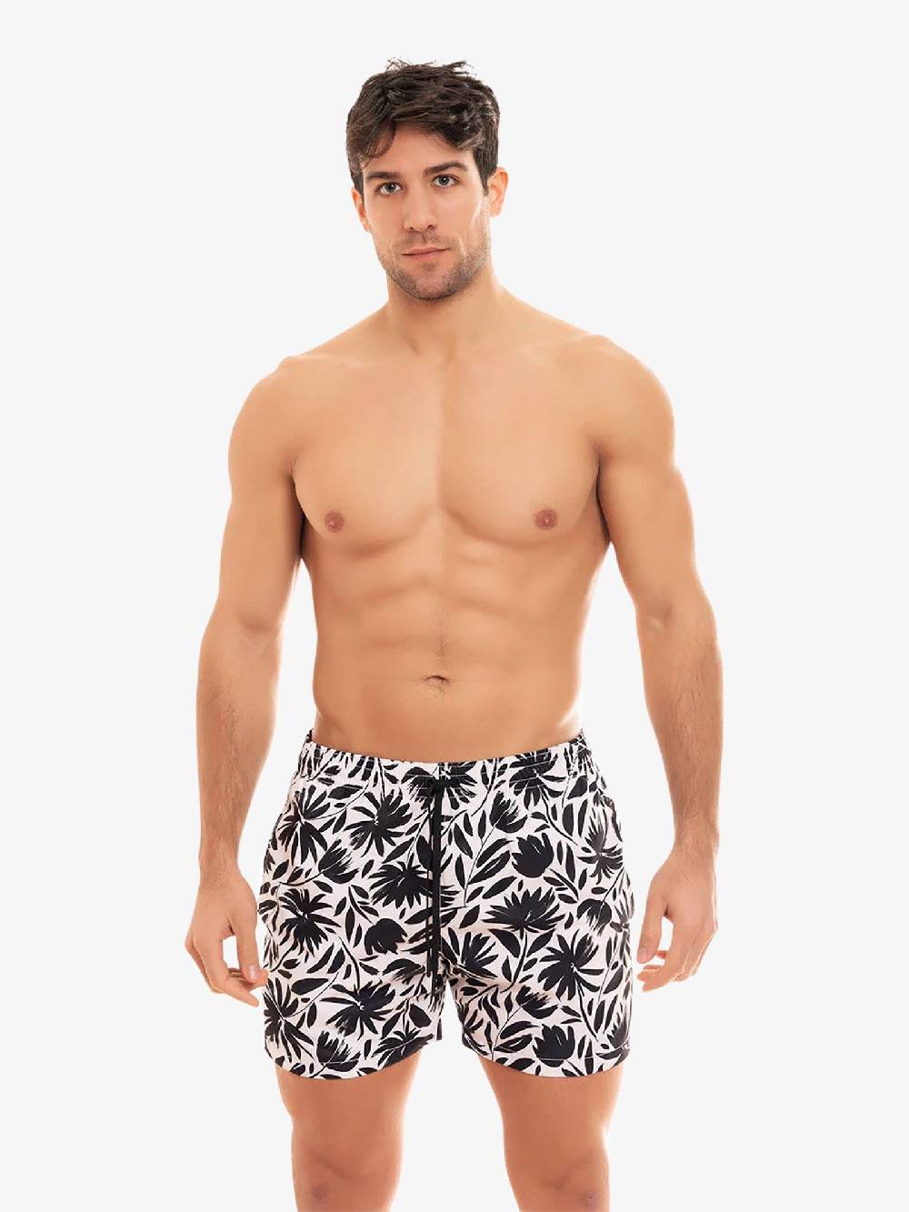 MOVE BEACHWEAR Costume Da Bagno Boxer Saint Vincent Con Stampa SVN PRINT 24 Uomo Nero
