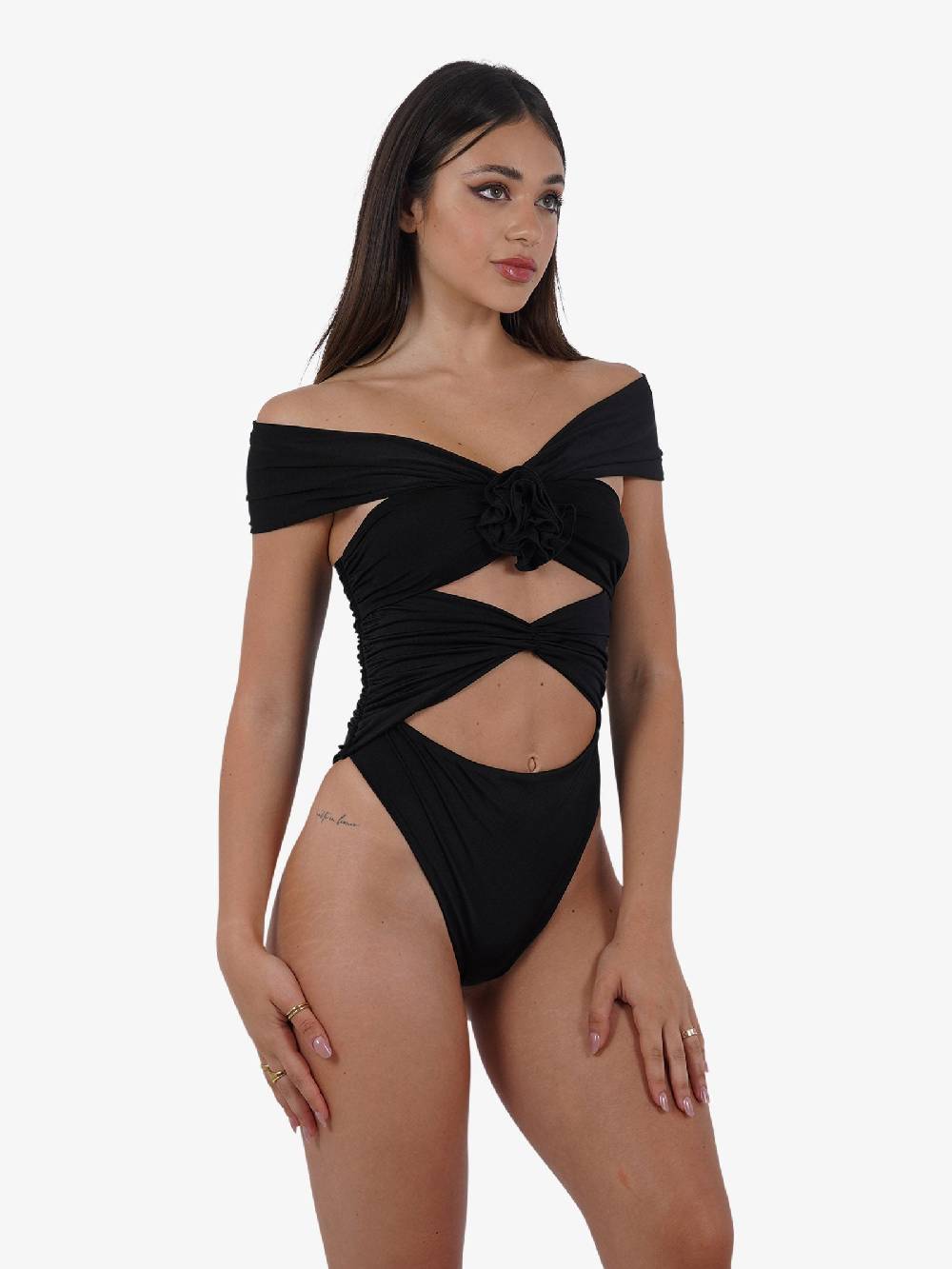 DISTRICT BY MARGHERITA MAZZEI Costume Da Bagno Intero 4LU51 Donna Nero