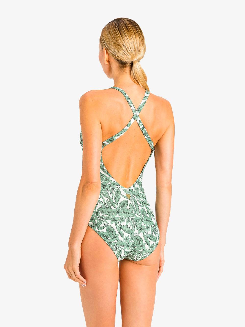 TWINSET Costume Da Bagno Intero Donna Con Ferretto Verde
