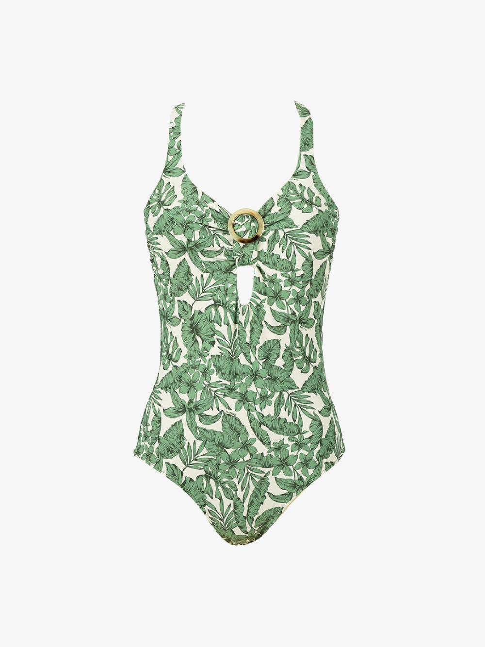 TWINSET Costume da bagno intero donna con ferretto verde
