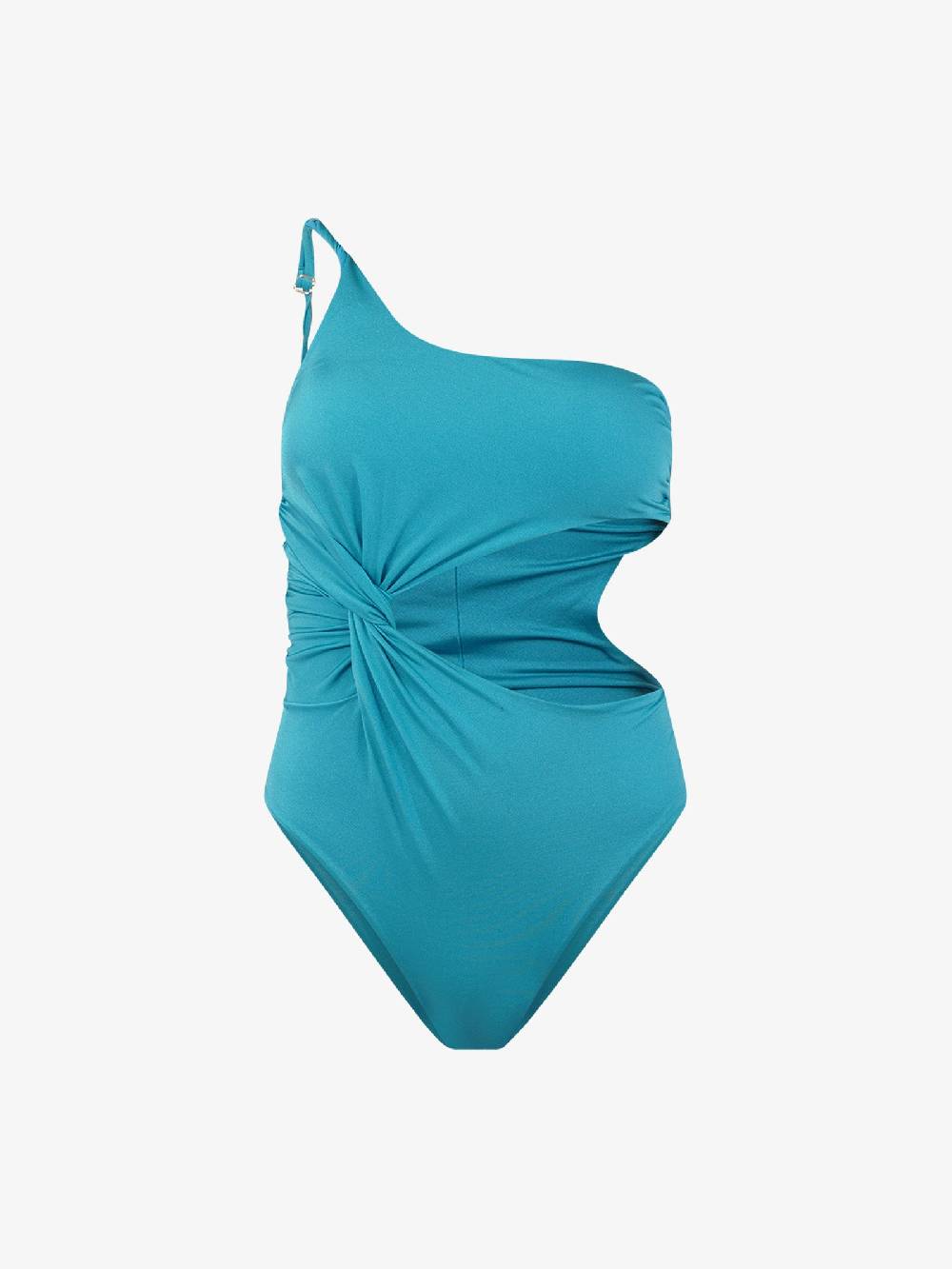 COTAZUR Costume Da Bagno Intero Drappeggiato CTZ01357 Donna Azzurro