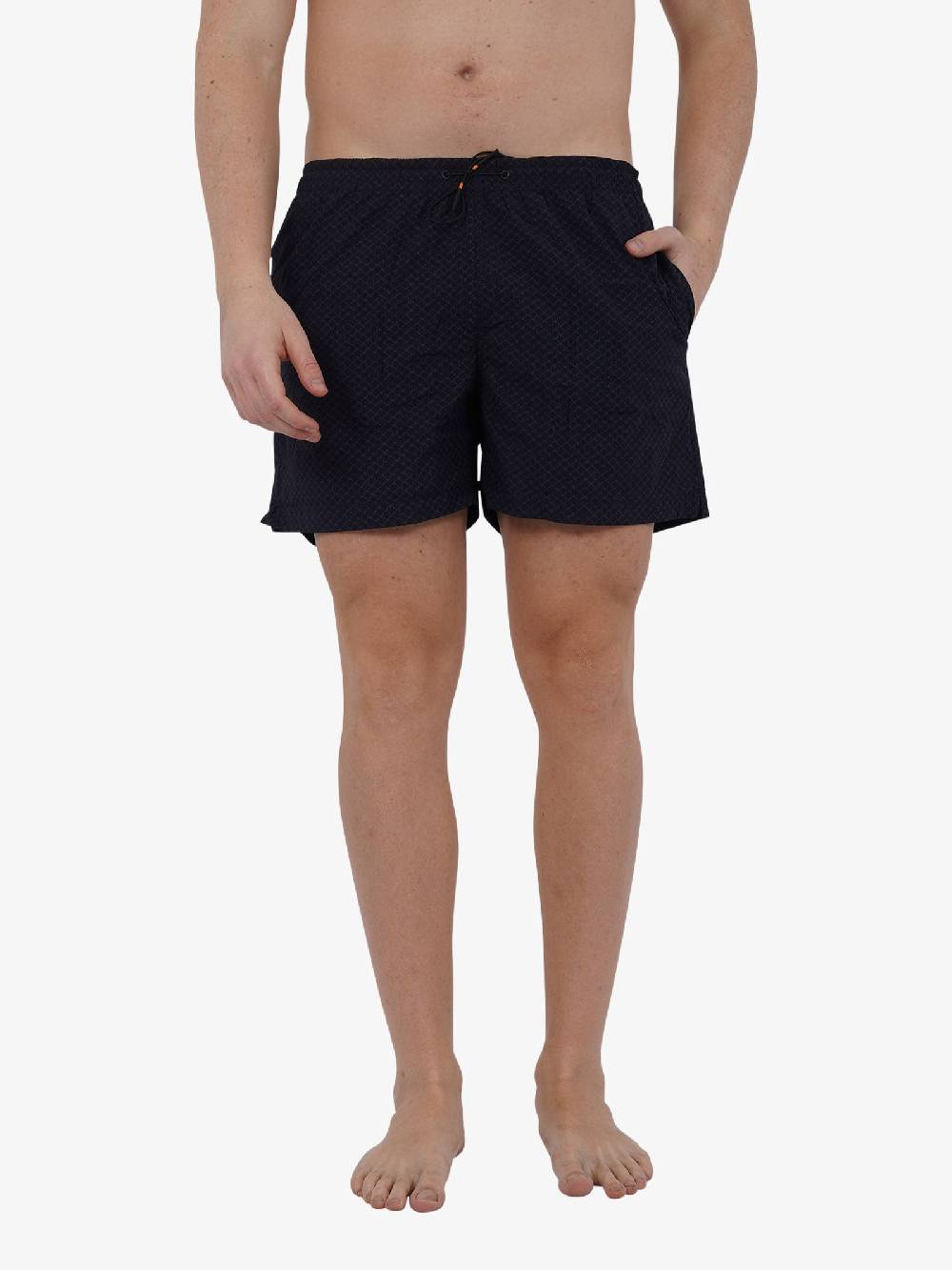 RRD ROBERTORICCIDESIGNS Costume Da Bagno Micro Blu Black Tramontana Short 24414 Uomo Nero