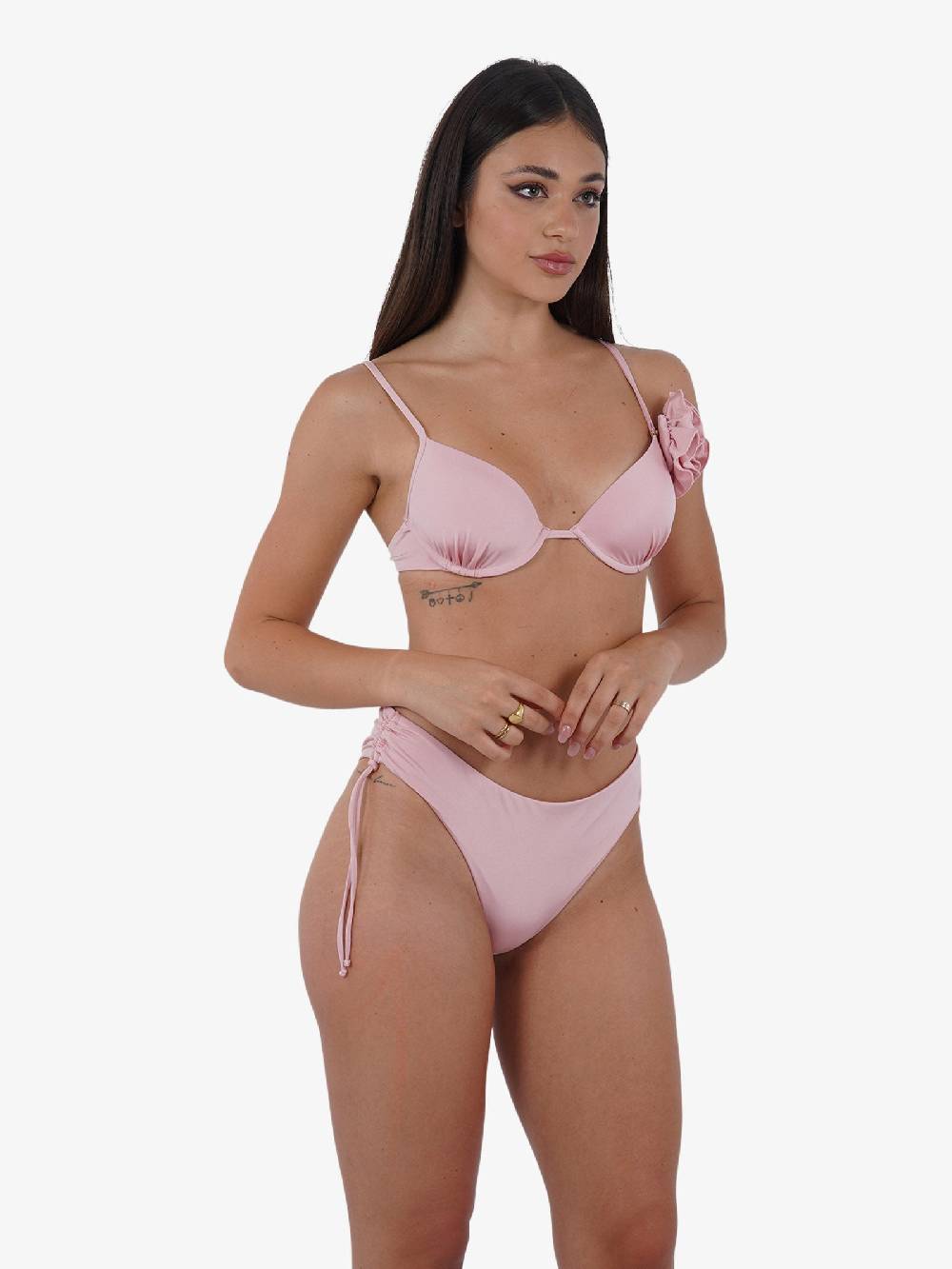 DISTRICT BY MARGHERITA MAZZEI Costume Da Bagno Slip Coulotte 4LU48 Donna Rosa