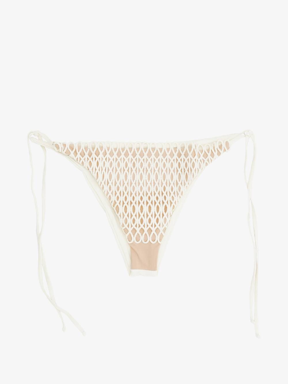 DISTRICT BY MARGHERITA MAZZEI Costume Da Bagno Slip Donna Macramè Panna