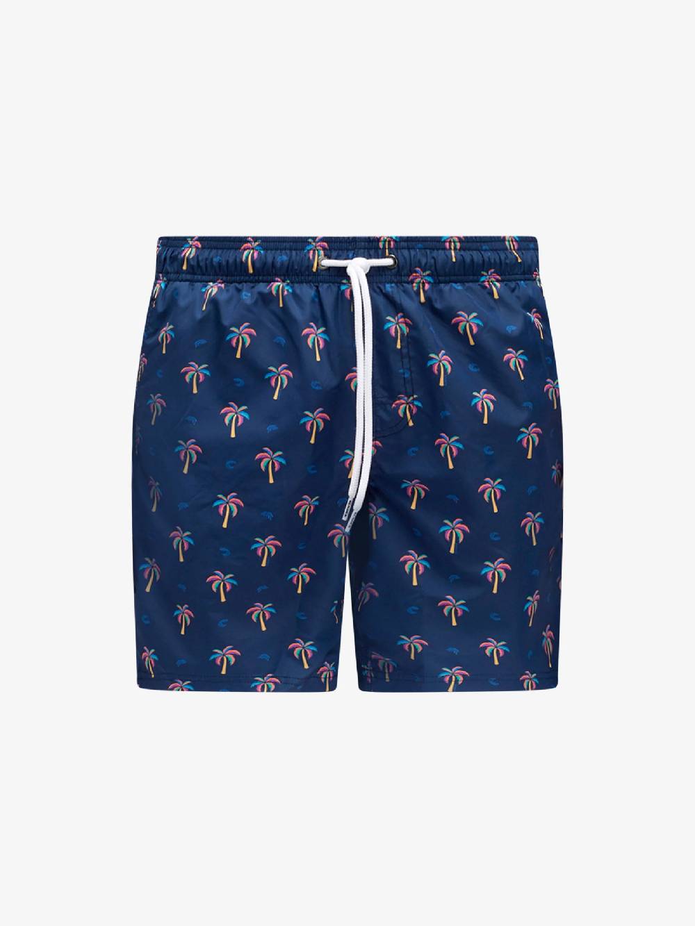 SUNDEK Costume da bagno stampa Palme in poliy riciclato M665BDRT48P uomo blu