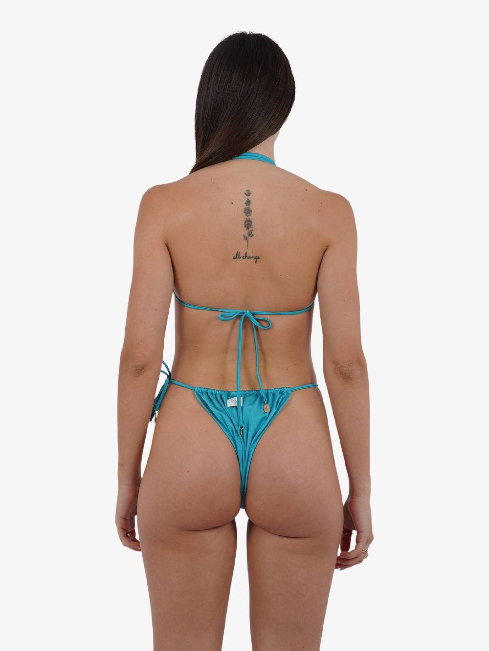 COTAZUR Costume Da Bagno Triangolo Drappeggio CTZ01358 Donna Azzurro