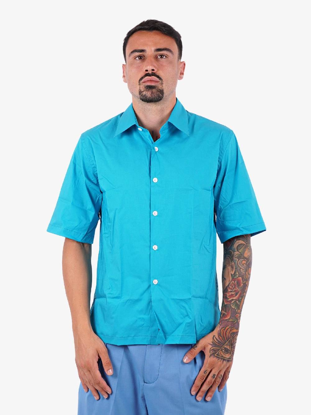 COSTUMEIN Camicia Pietro Agasta uomo azzurra
