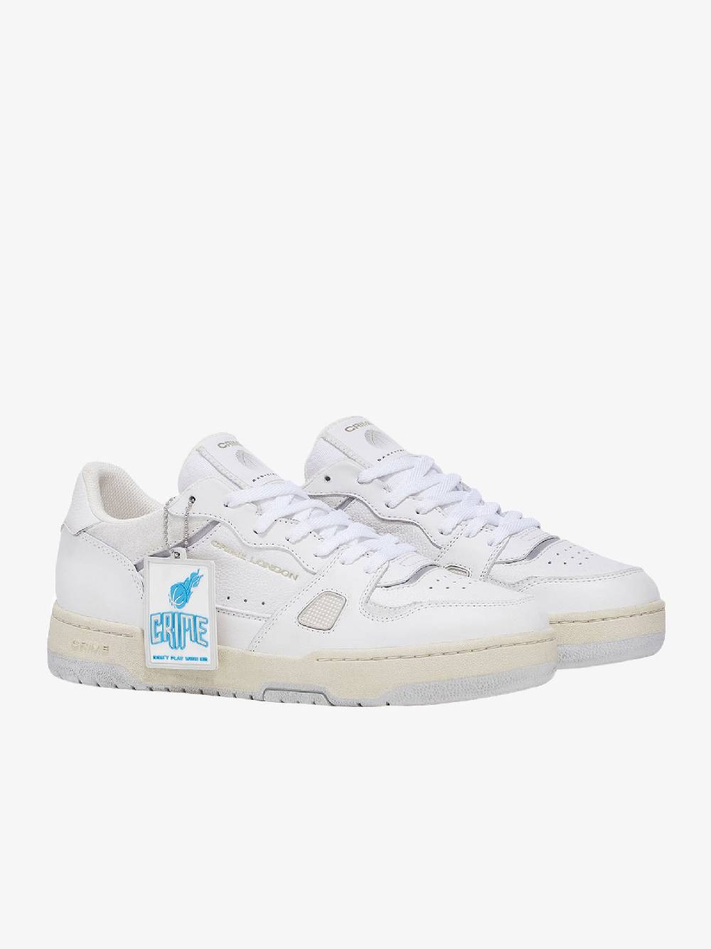 CRIME LONDON Sneaker Off Court OG Uomo Bianco