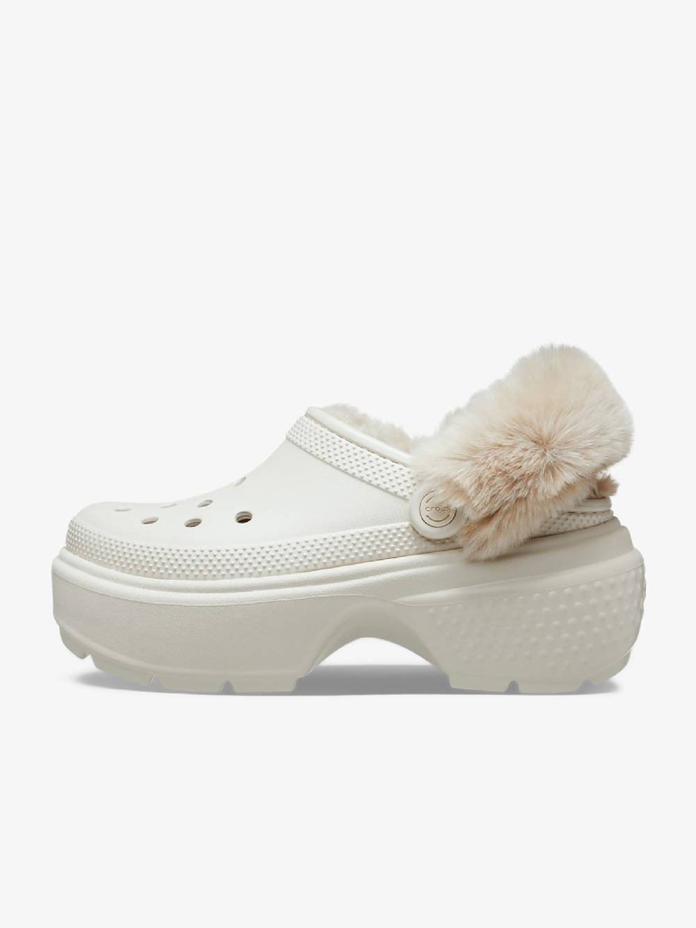 CROCS Sabot Stomp Lined Clog 208546 Bianco