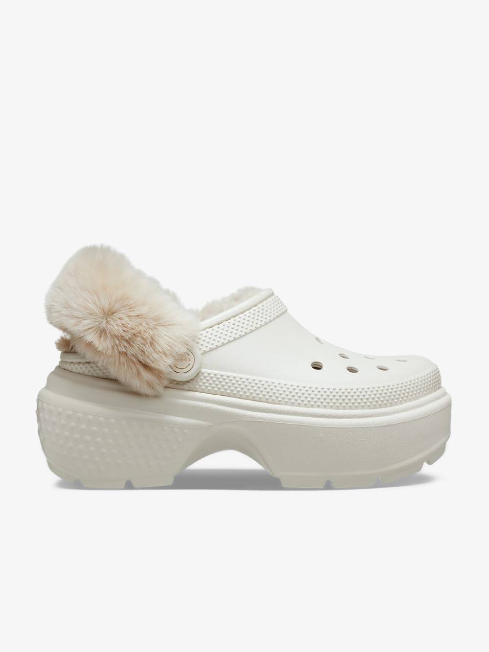 CROCS Sabot Stomp Lined Clog 208546 Bianco