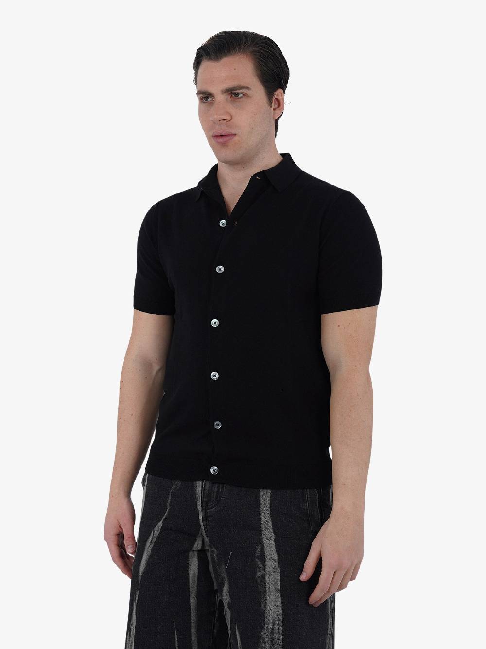 DIKTAT Camicia DK67009 Uomo Cotone Nero