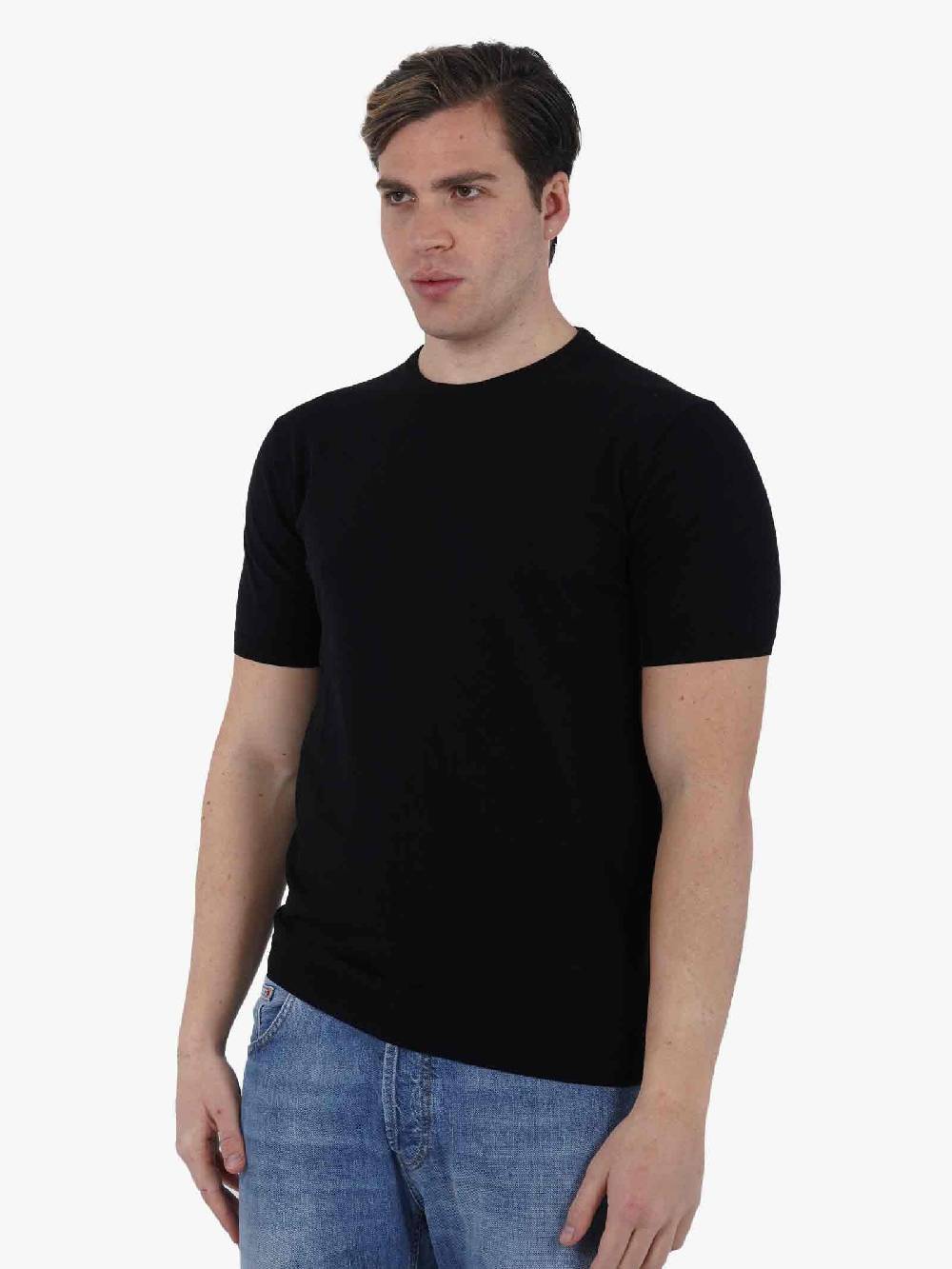 DIKTAT Maglia G/C M/M DK67003 Uomo Cotone Nero