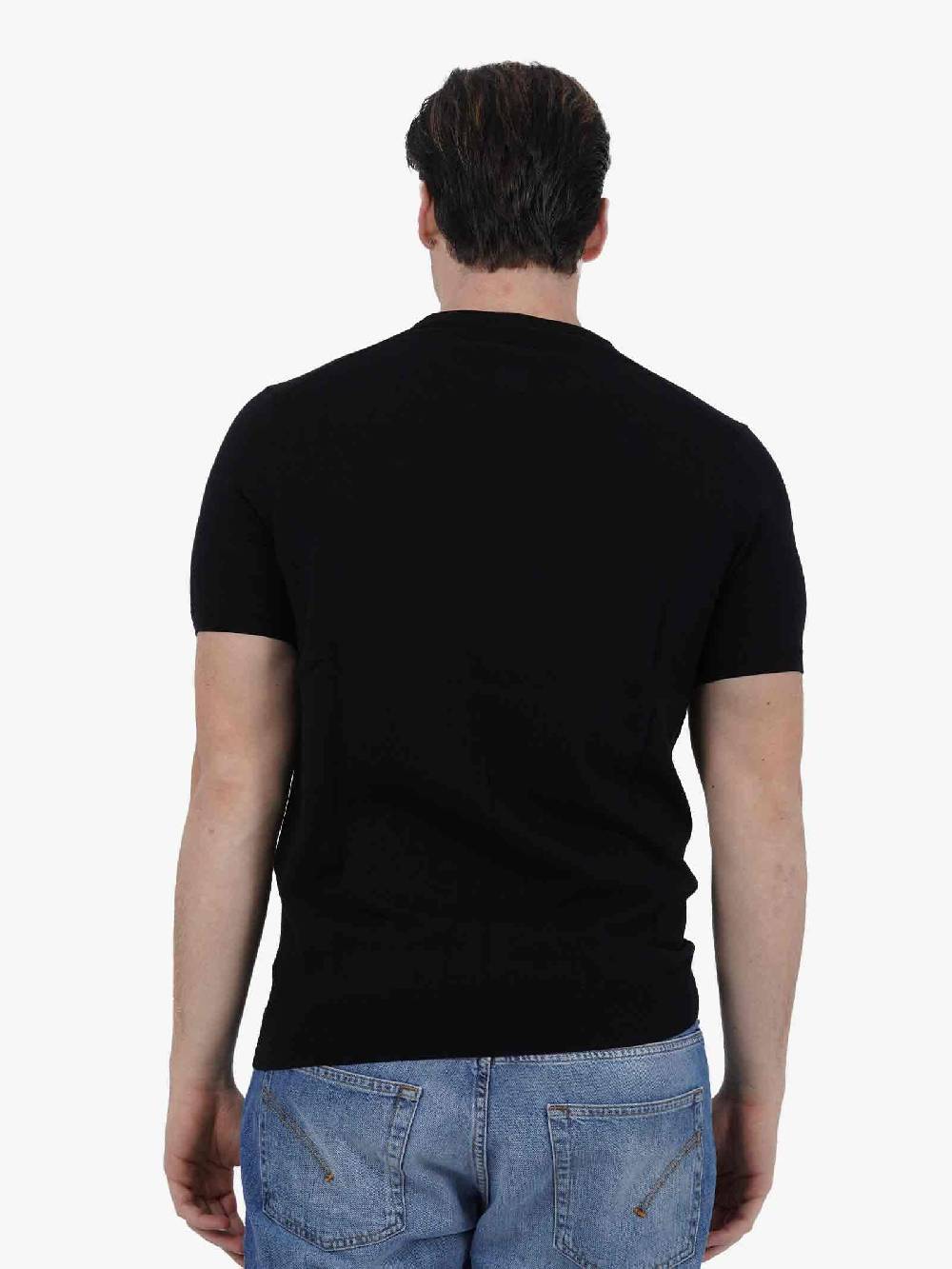 DIKTAT Maglia G/C M/M DK67003 Uomo Cotone Nero