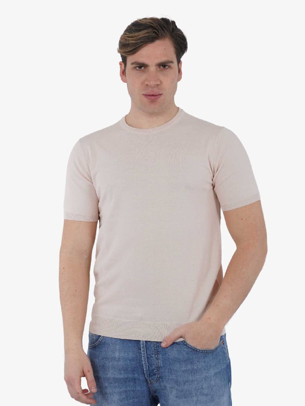 DIKTAT Maglia G/C M/M DK67003 Uomo Cotone Rosa