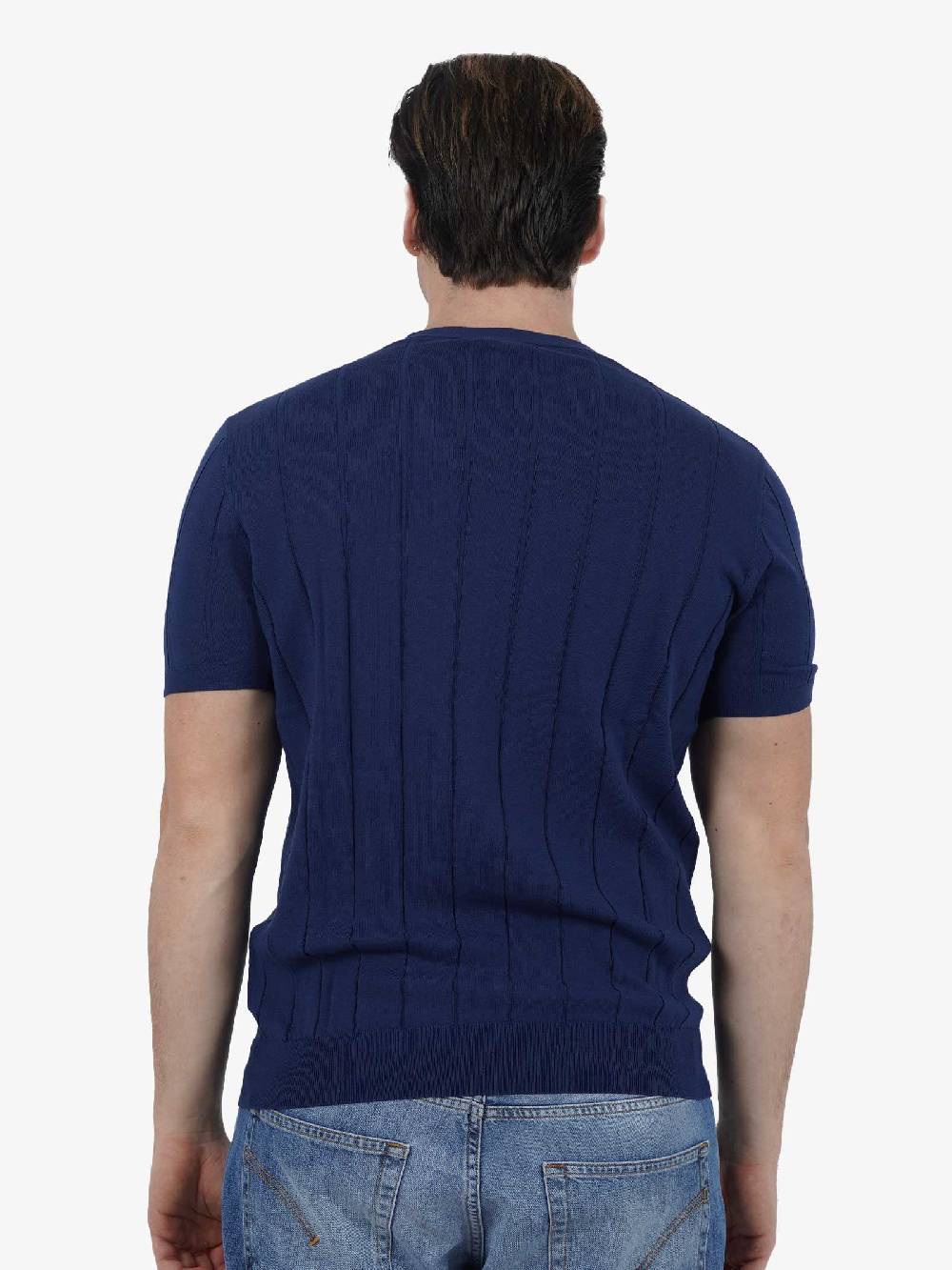 DIKTAT Maglia G/C M/M DK67016 Uomo Cotone Blu