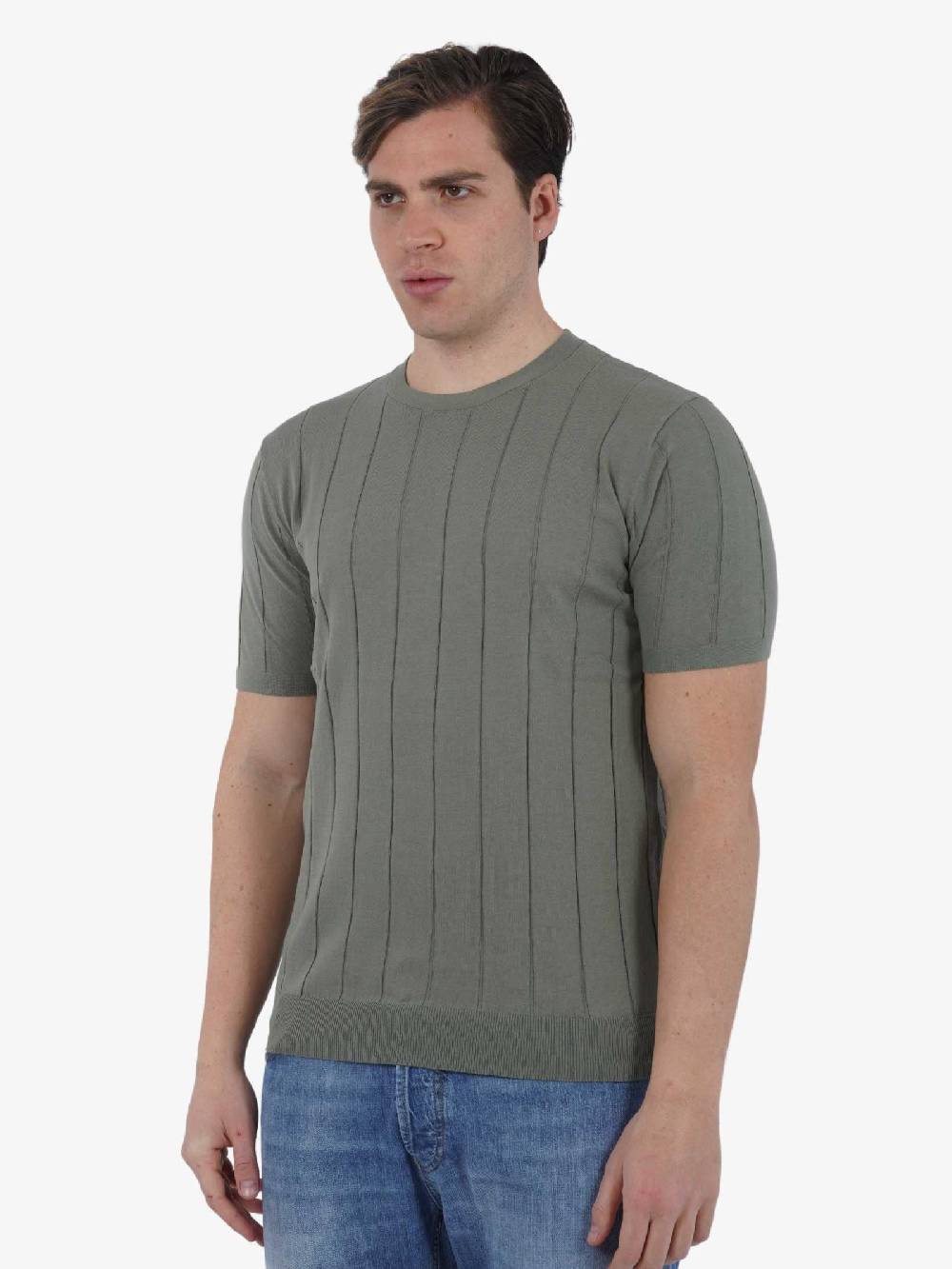 DIKTAT Maglia G/C M/M DK67016 Uomo Cotone Militare