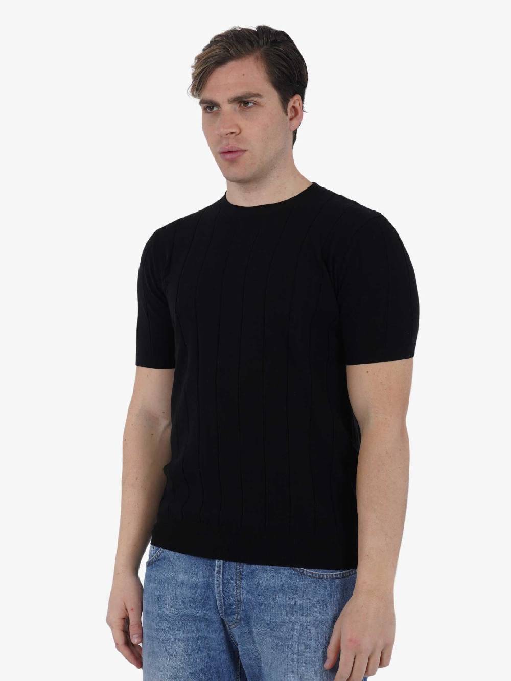 DIKTAT Maglia G/C M/M DK67016 Uomo Cotone Nero