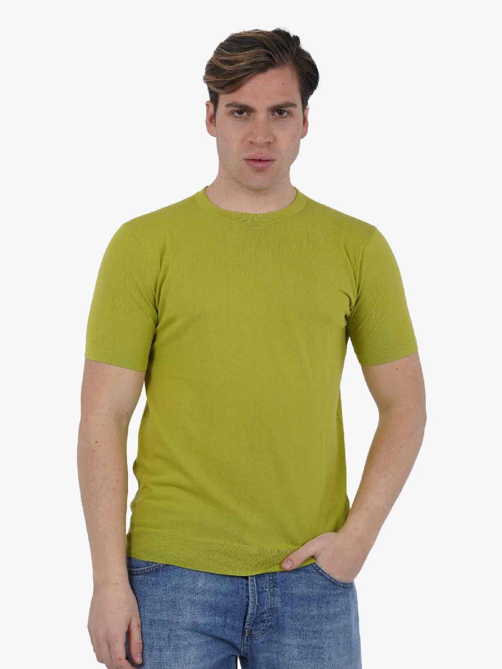 DIKTAT Maglia G/C M/M DK67034 Uomo Cotone Giallo