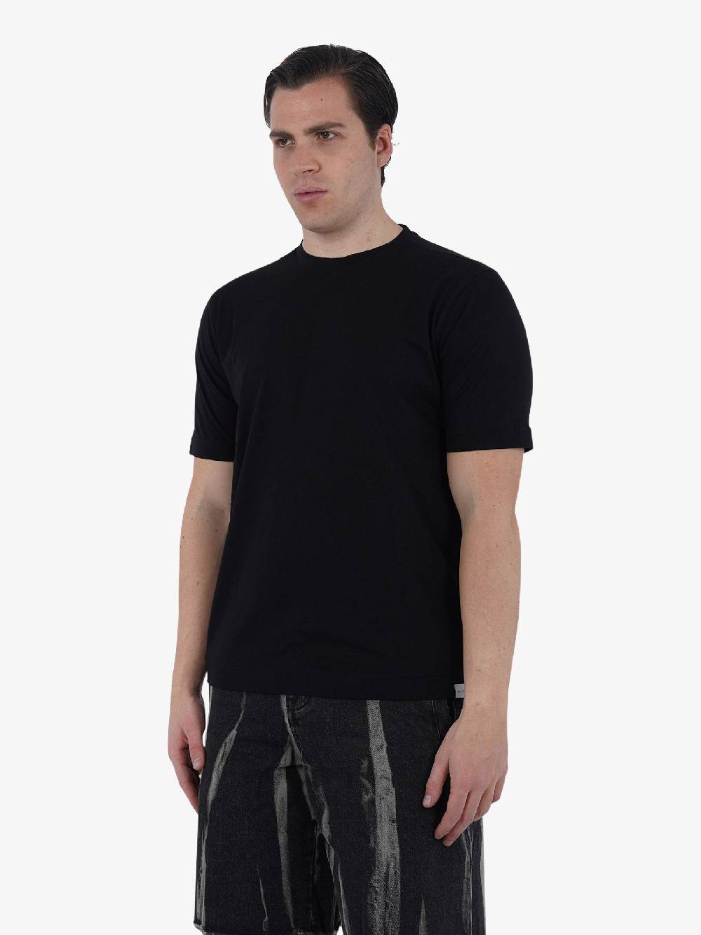 DIKTAT Maglia SUPIMA DK67103 Uomo Cotone Nero