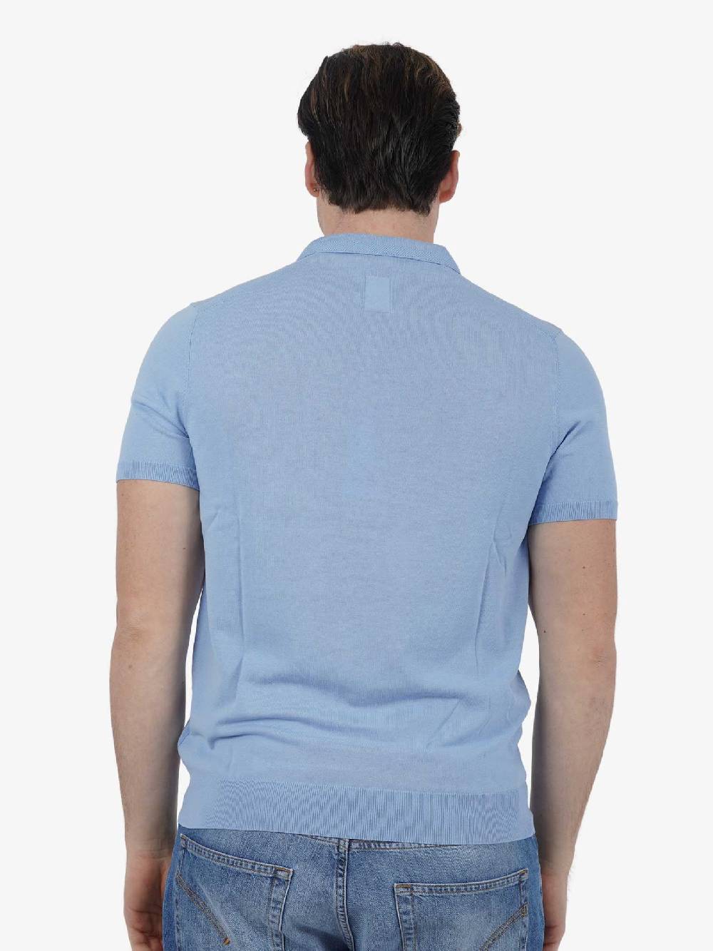 DIKTAT Polo P/L M/M DK67008 Uomo Cotone Azzurro