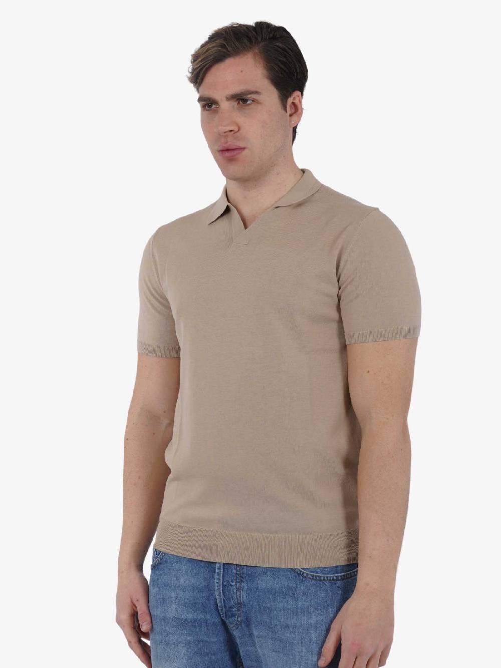 DIKTAT Polo P/L M/M DK67008 Uomo Cotone Beige
