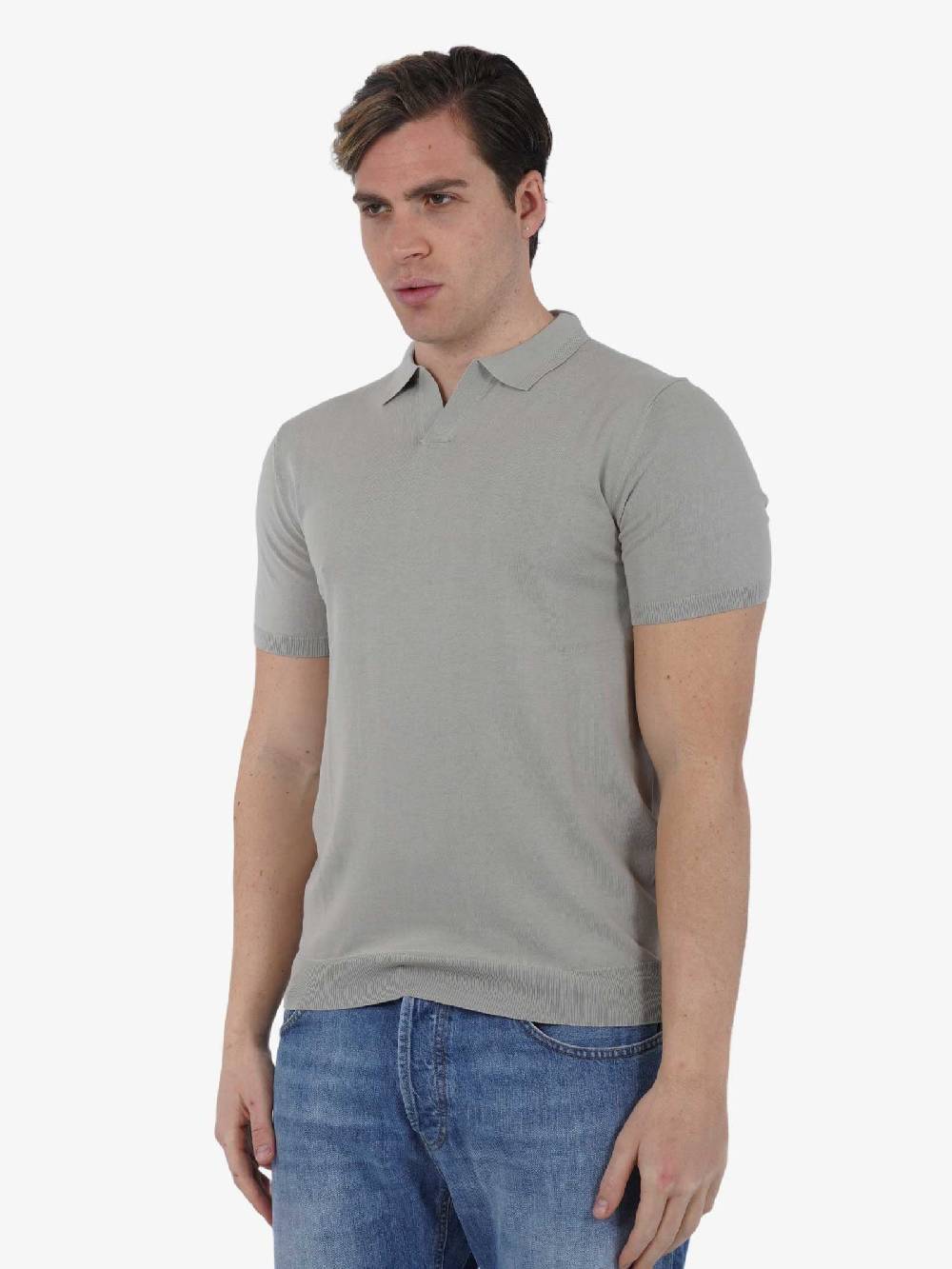 DIKTAT Polo P/L M/M DK67008 Uomo Cotone Grigio