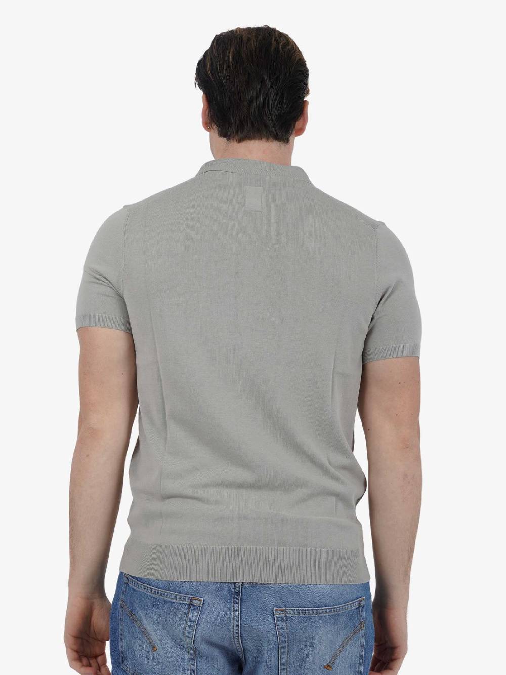 DIKTAT Polo P/L M/M DK67008 Uomo Cotone Grigio