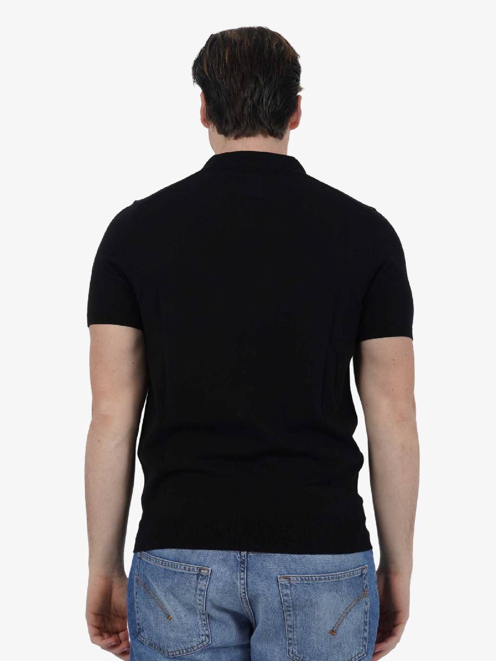 DIKTAT Polo P/L M/M DK67008 Uomo Cotone Nero