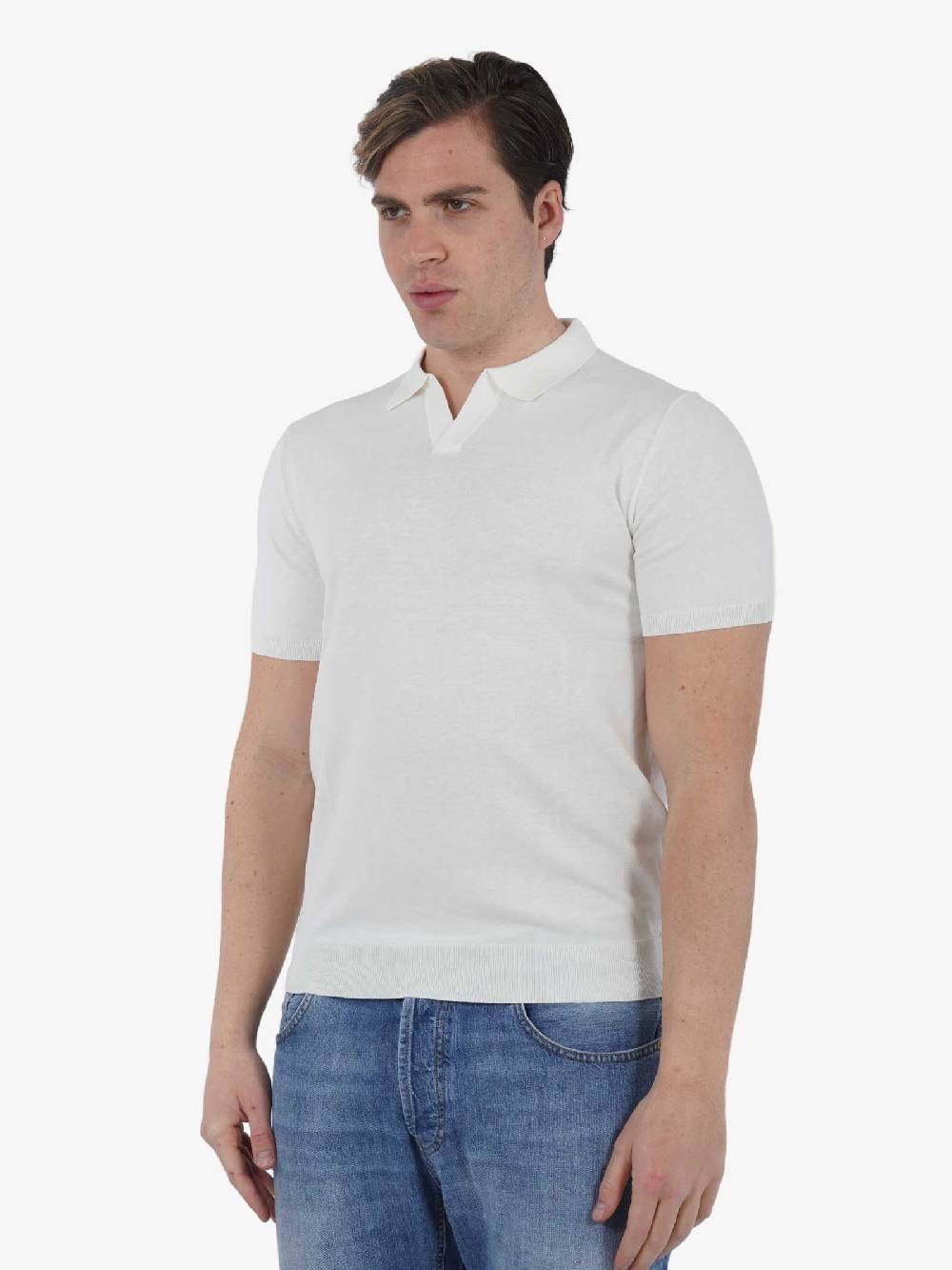DIKTAT Polo P/L M/M DK67008 Uomo Cotone Panna
