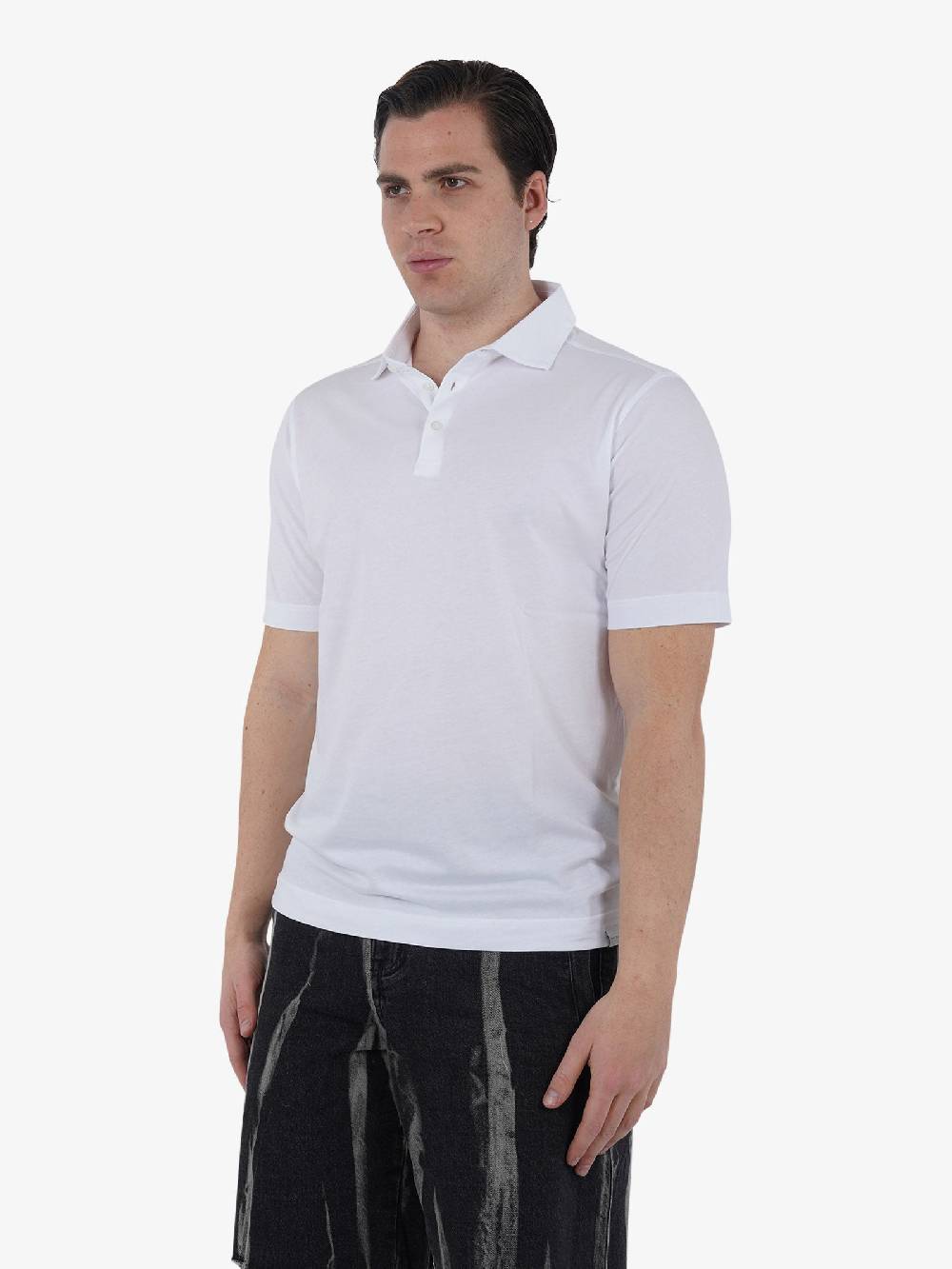 DIKTAT Polo SUPIMA DK67102 Uomo Cotone Bianco