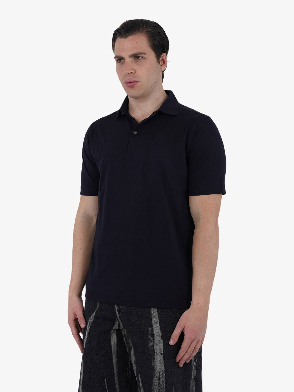 DIKTAT Polo SUPIMA DK67102 Uomo Cotone Blu