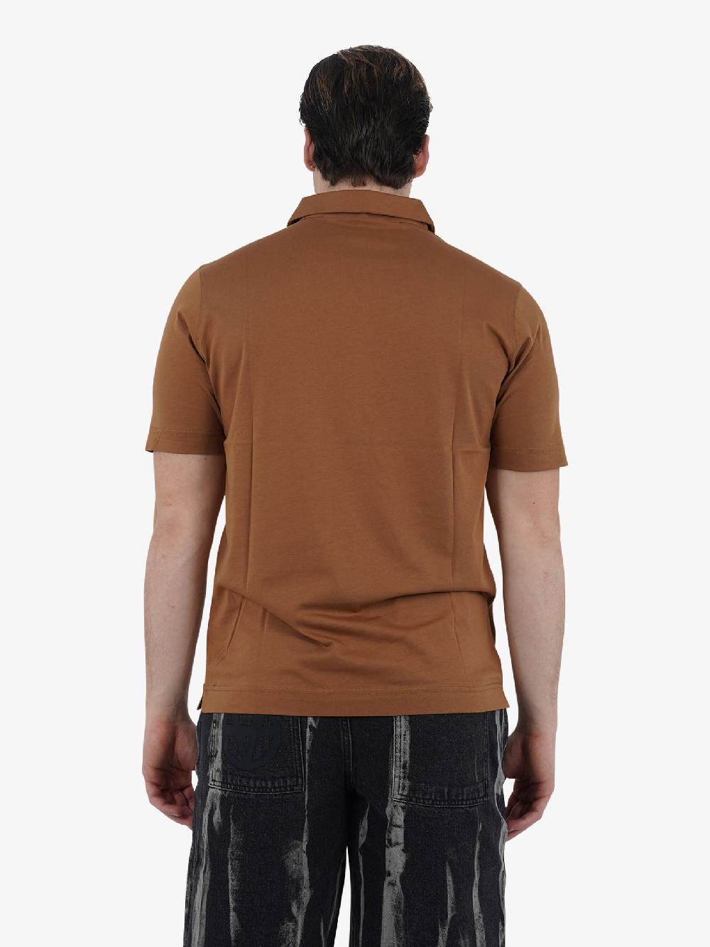 DIKTAT Polo SUPIMA DK67102 Uomo Cotone Marrone