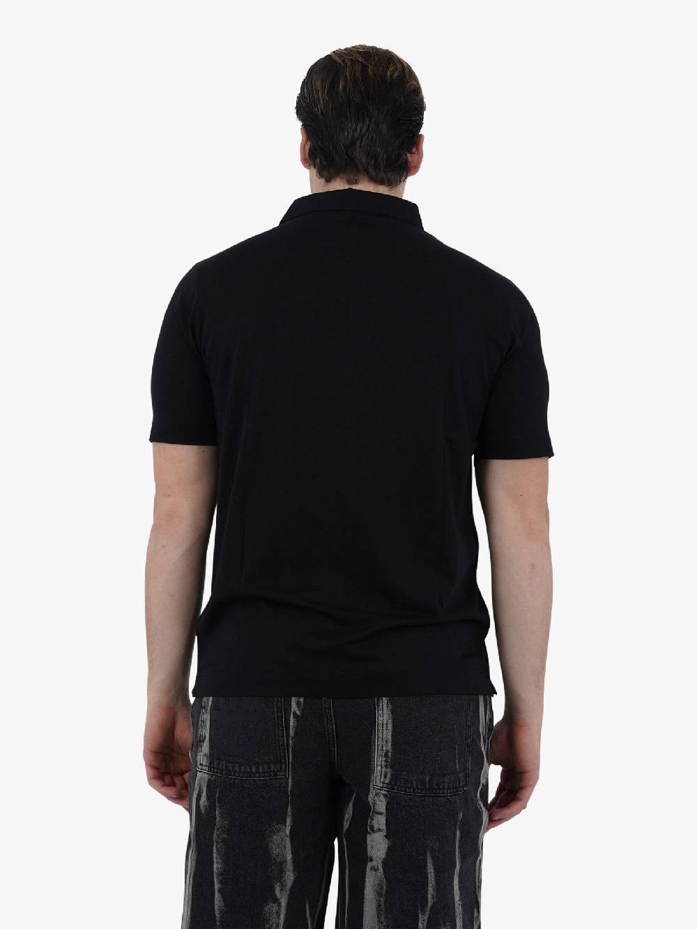 DIKTAT Polo SUPIMA DK67102 Uomo Cotone Nero